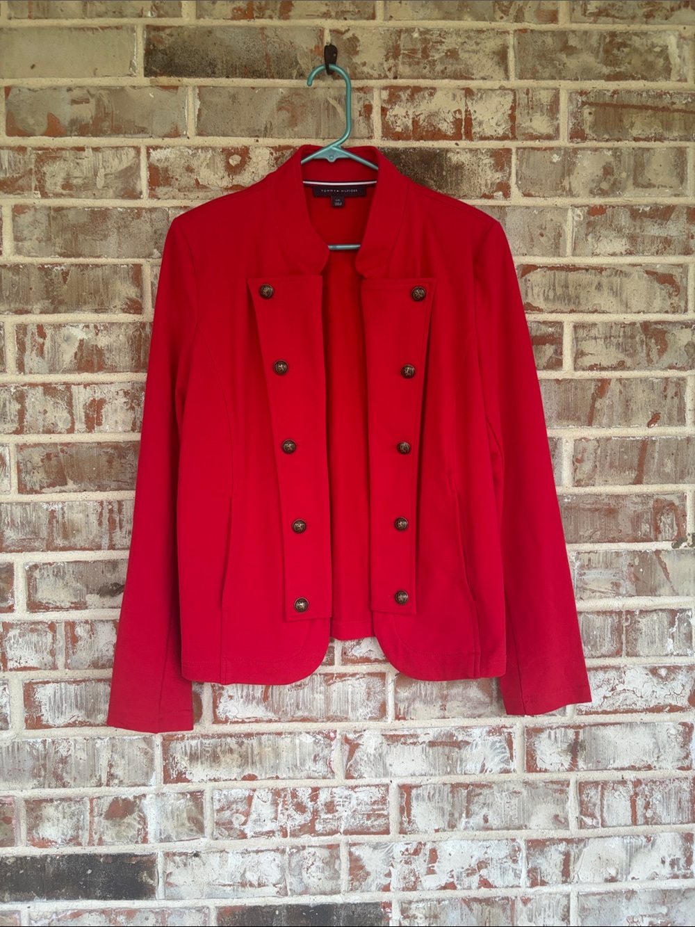 Tommy Hilfiger Red Women's‎ Military Band Jacket